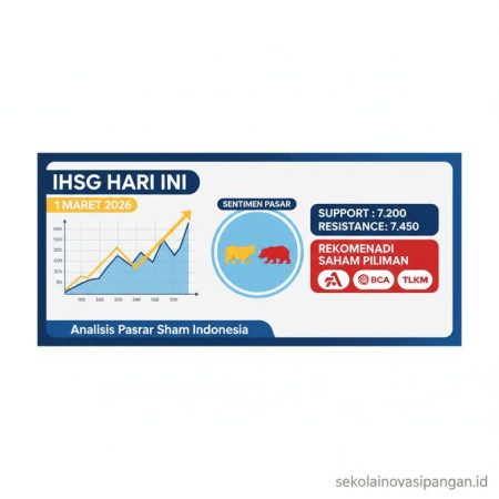 Thumbnail: IHSG Hari Ini 1 Maret 2026 dengan Sentimen Pasar, Support Resistance dan Rekomendasi Saham Pilihan